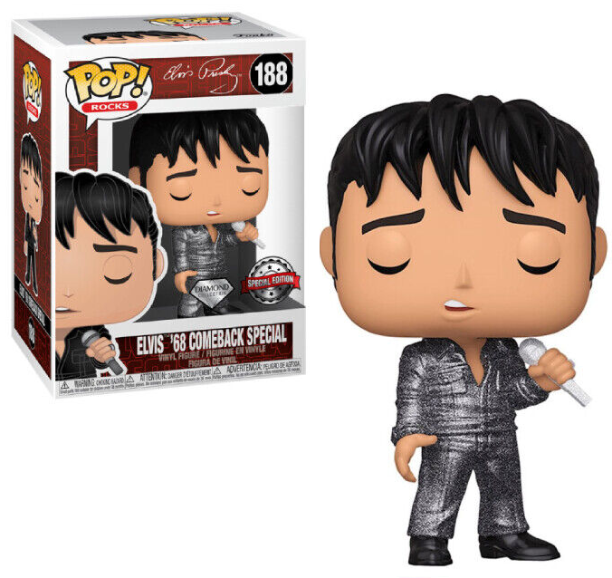 Funko POP 188 Elvis Presley 68' Comeback Diamond SE