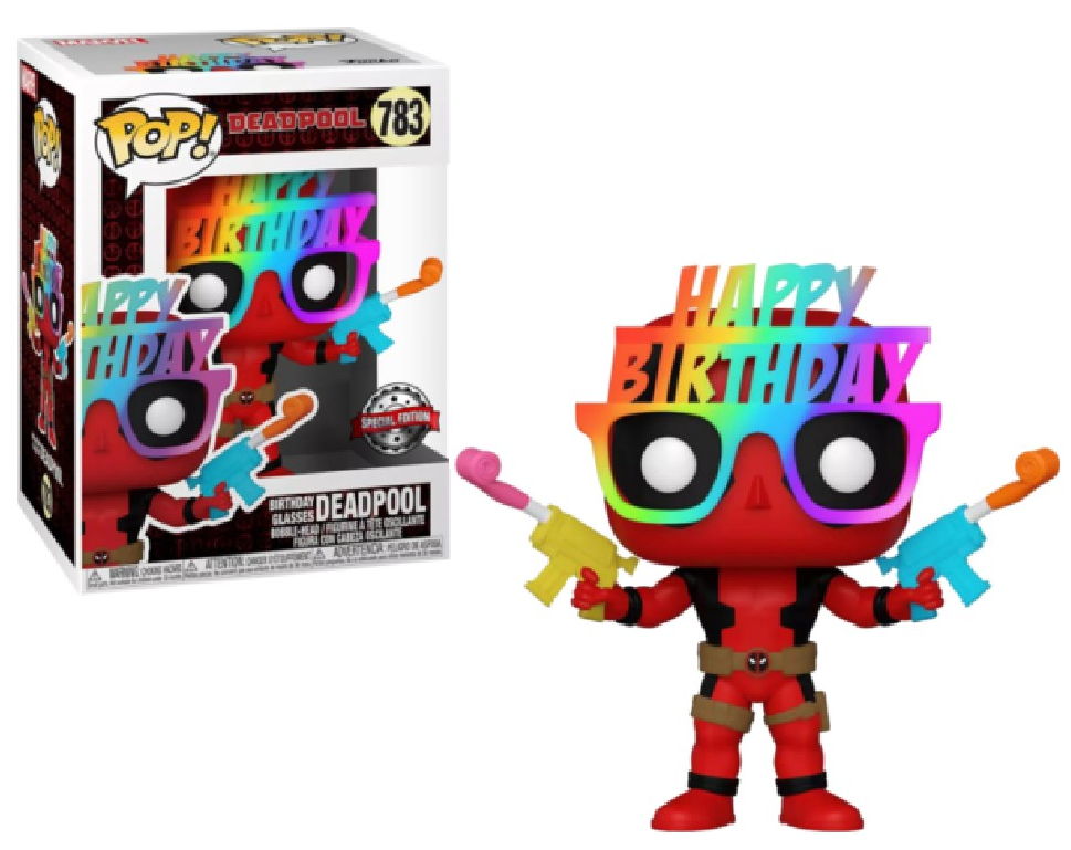 Funko POP 783 Deadpool Birthday Glasses SE