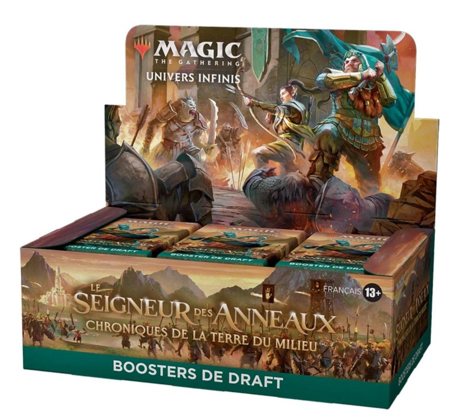 Magic: The Gathering - Display de Boosters de Draft Le Seigneur des Anneaux : Chroniques de la Terre du Milieu (36 Boosters) - FR 