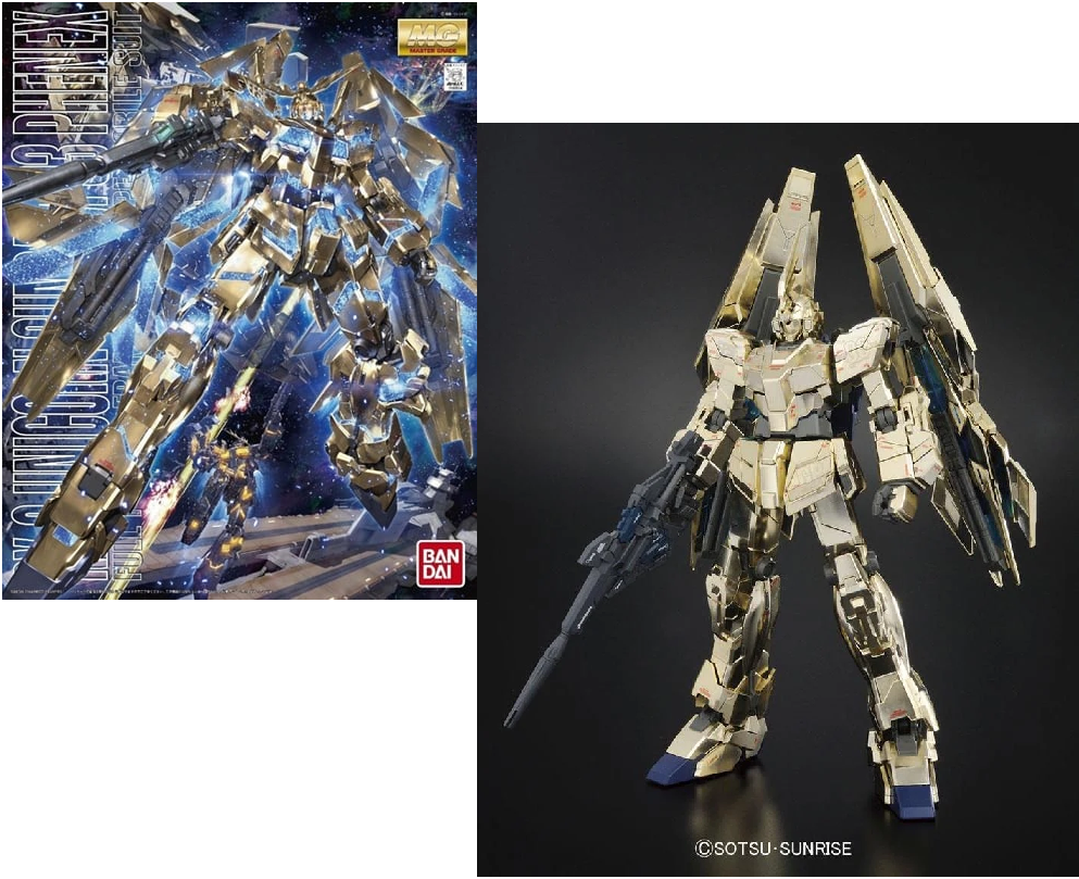 GUNDAM - MG 1/100 Unicorn Gundam 03 Phenex - Model Kit 