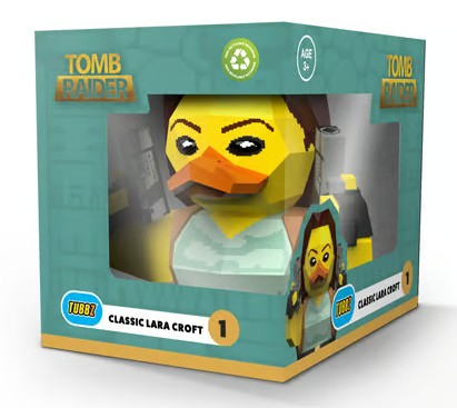 Numskull - Best of TUBBZ Boîte Canard de bain - Tomb Raider - Lara Croft - 9cm 