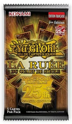 Yu-Gi-Oh! JCC - Pack de Booster La Ruée du Quart de Siècle (Blister cartonné) - FR 
