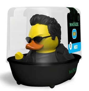 Numskull - TUBBZ Canard de bain - The Matrix - Neo (Première Édition) - 9cm 