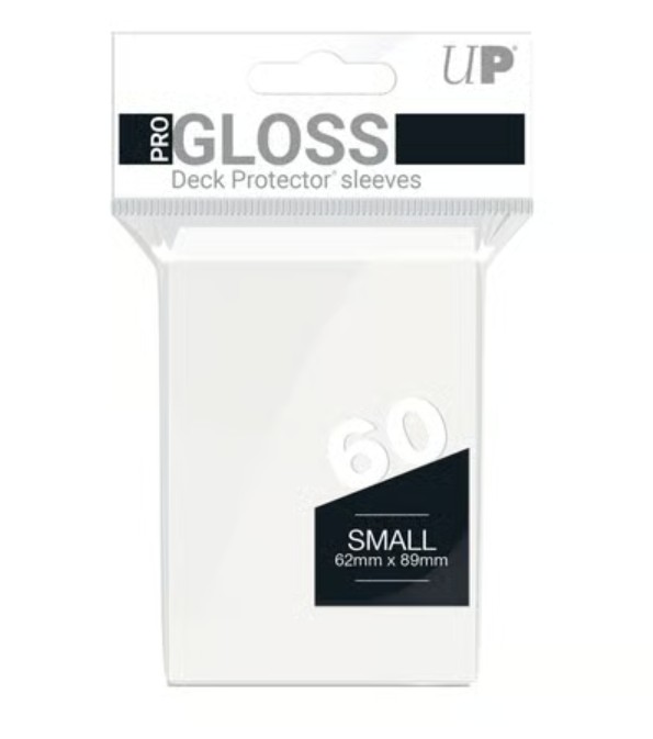 Ultra Pro - PRO-Gloss Sachet de 60 protèges cartes petit format Blanc (62 x 89 mm) 