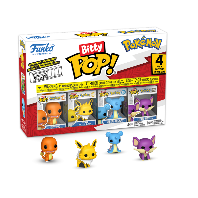 POKEMON - Bitty Pop 4 Pack 2.5cm - Salamèche 