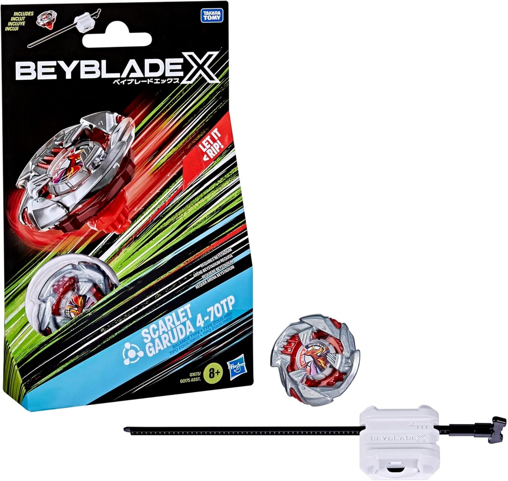 BEYBLADE X - Scarlet Garuda 4-70TP Starter Pack 