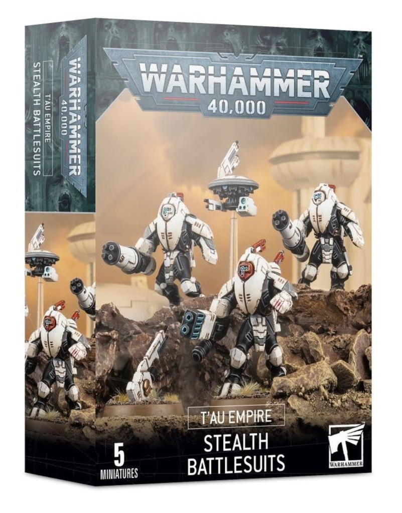 40K - Xenos - T'au Empire - EXO-ARMURES STEALTH