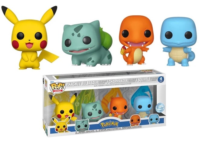 Funko POP 4 Pack Pokemon Starters SE