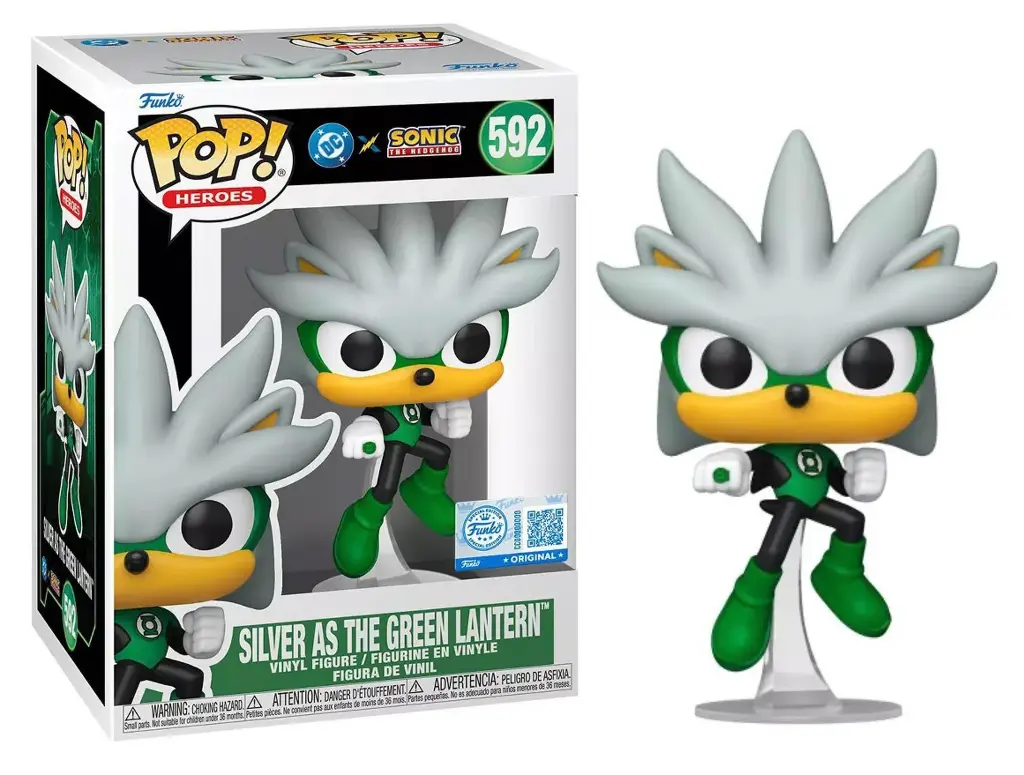 Funko POP 592 Silver As Green Lantern