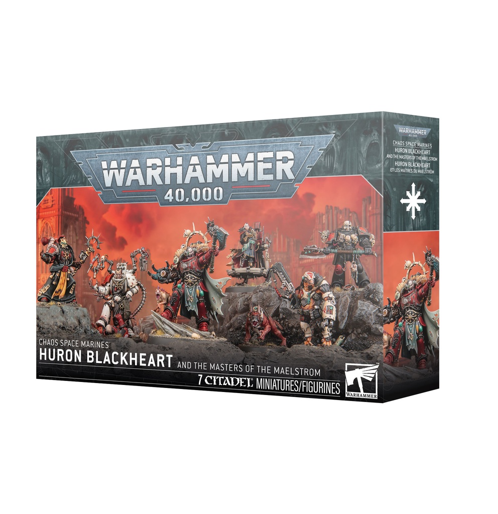 40K -  Chaos Space Marines - Red Corsairs: HURON BLACKHEART + MAÎTRES DU MAELSTRÖM 