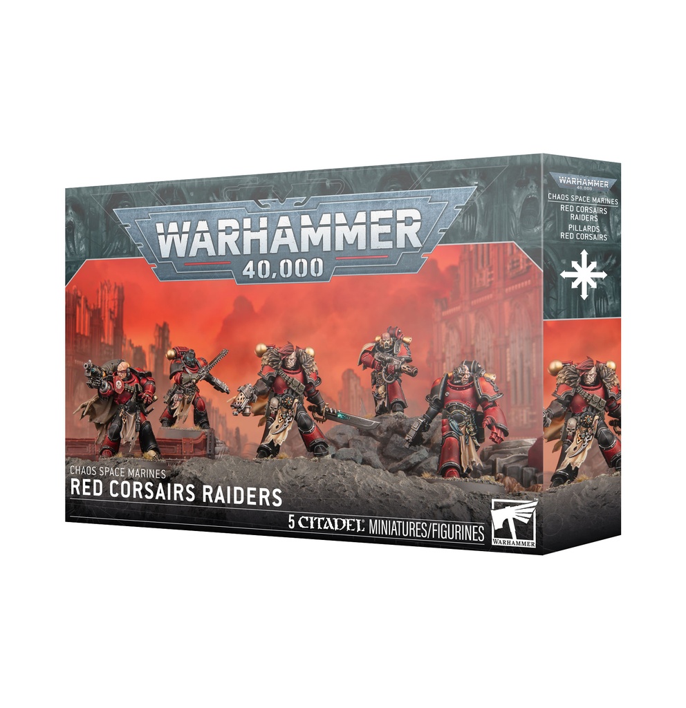 40K - Chaos - Chaos Space Marines: PILLARDS RED CORSAIRS 