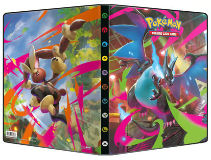 Ultra Pro - Pokémon JCC - Méga-Évolution - Portfolio à 9 pochettes Flammes Fantasmagoriques