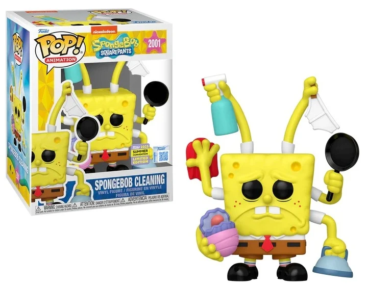 Funko POP 2001 Spongebob Cleaning "Summer Conv."