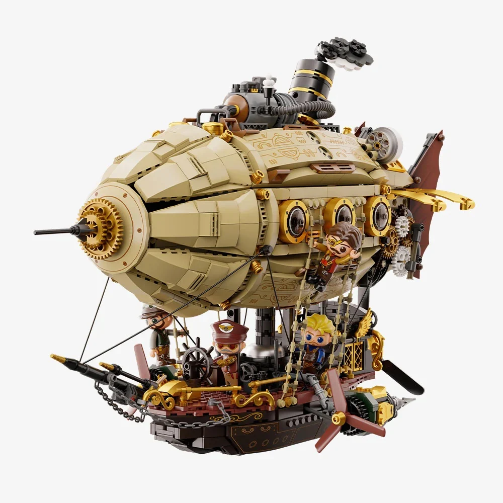 PANTASY - Dirigeable Steampunk - Bloc de Construction 2858 pcs