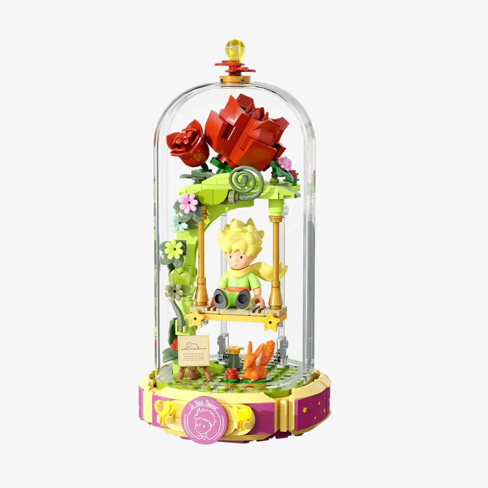 LE PETIT PRINCE - Série Eternité-Balançoire Rose -Bloc de Construction 
