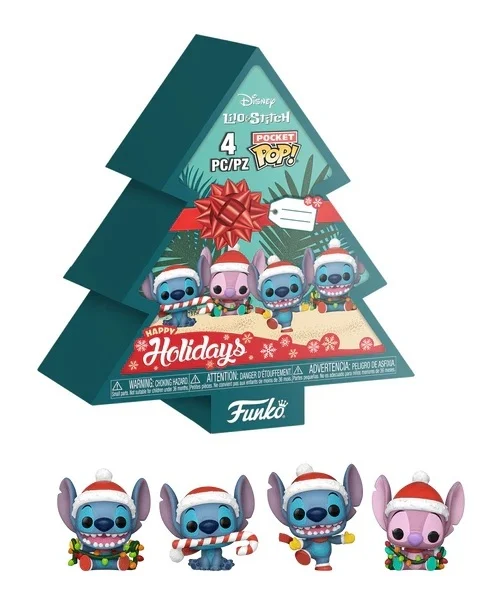 Funko POP 4 Pack - Stitch Holiday Tree Box