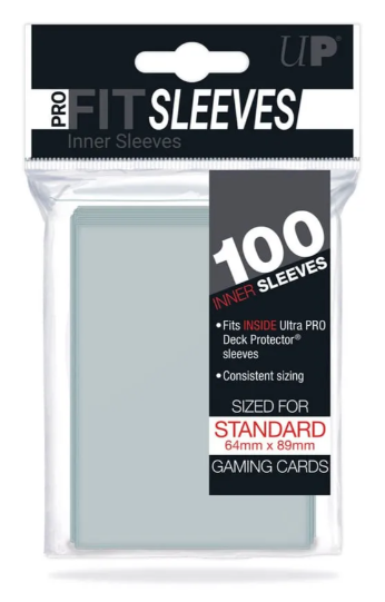 Ultra Pro - Sachet de 100 protèges cartes PRO-Fit taille standard (64mm x 89mm) 