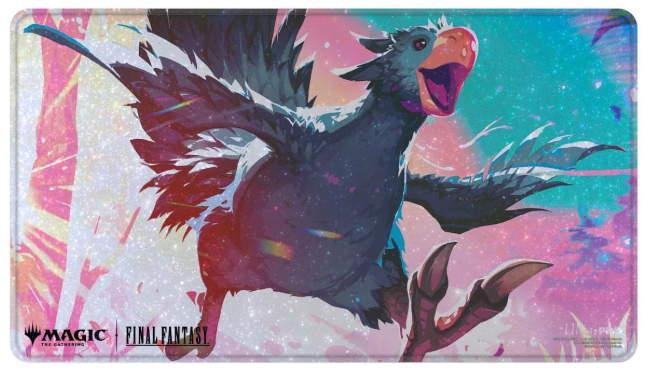 Ultra Pro Magic: The Gathering - Final Fantasy Premium Holofoil Playmat: Traveling Chocobo Black 