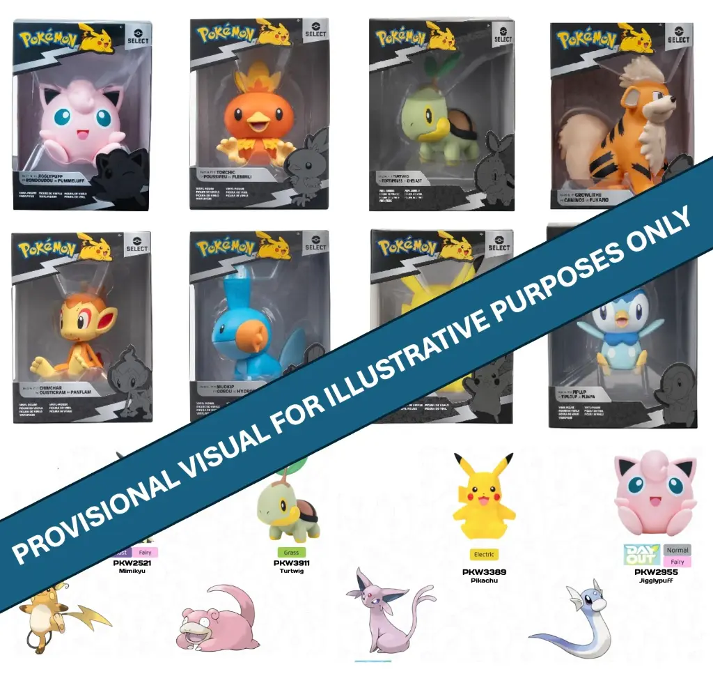 POKEMON - Figure Pack (Vinyl Figure 4" Assortment 4 pcs)