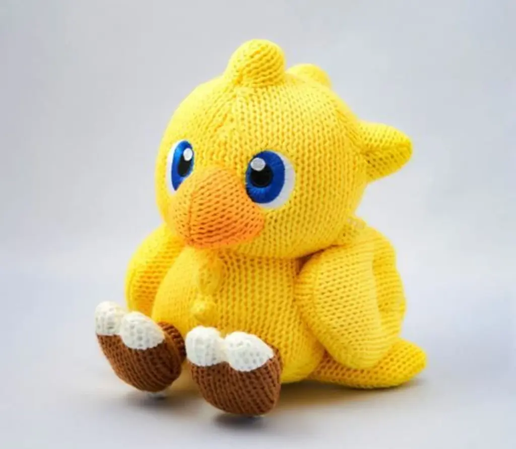 FINAL FANTASY - Knitted Chocobo - Peluche 18cm