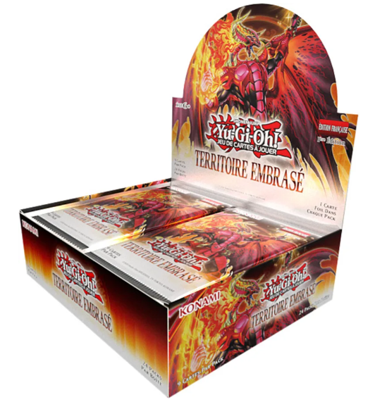 Yu-Gi-Oh! JCC - Display de Pack de Booster Territoire Embrasé (24 Boosters) - FR 