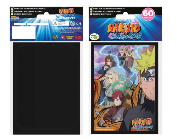 Naruto Shippuden - Ninja Fight - Sachet de 60 protèges cartes standard 59 x 86mm (taille japonaise)