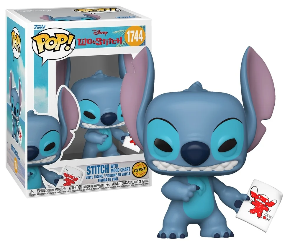 Funko POP 1744 Stitch with Mood Chart Chase