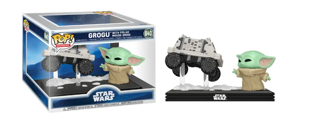 Funko POP 840 Grogu W/Polar Mouse Droide