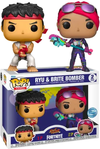 [POP2PACKRYU] Funko POP 2 Pack Ryu & Brite Bomber