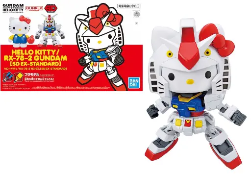 [EX82HelloKitty] GUNDAM - Hello Kitty EX-8-2 Gndam Ex-Standard - Model Kit REPROD