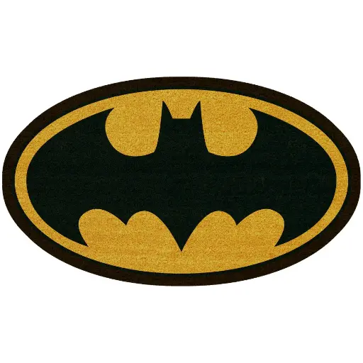 [DCBATMANPAILLASSON] DC - Logo Batman - Paillasson Ovale '60x40x2cm'