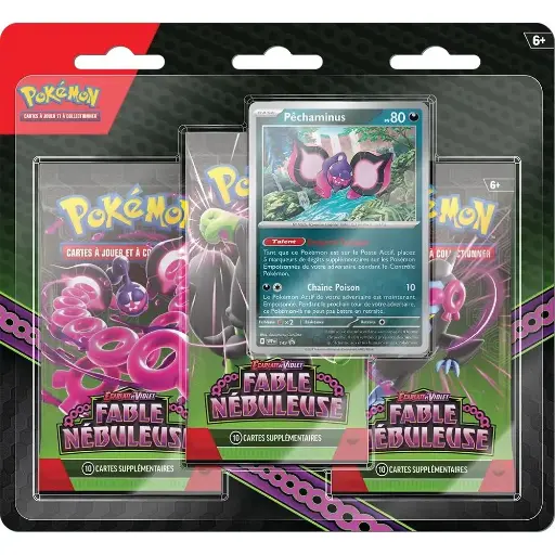 [PokeJccTriPack6.5] Pokémon JCC - Écarlate Et Violet - Tri-Pack EV6.5 Fable Nébuleuse