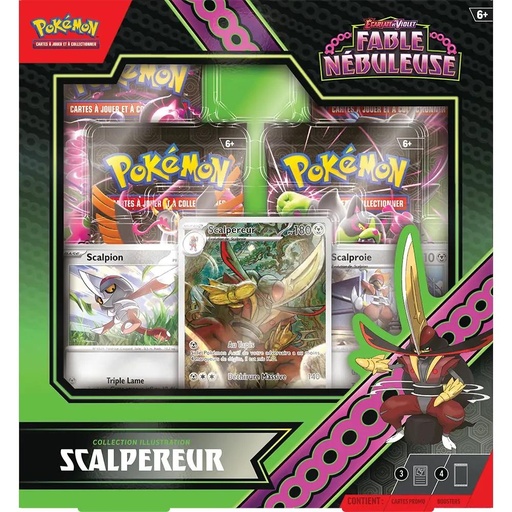 [PokeJccCoffretScalpereur6.5] Pokémon JCC - Écarlate et Violet - Collection Illustration EV6.5 Fable Nébuleuse Scalpereur