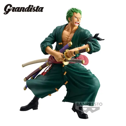 [ZoroGrandista] ONE PIECE - Roronoa Zoro - Figurine Grandista 22cm 