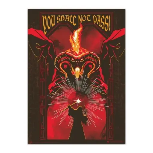 [PosterBalrog] LE SEIGNEUR DES ANNEAUX - Balrog - Poster 'Phosphorescent' 50x70cm 