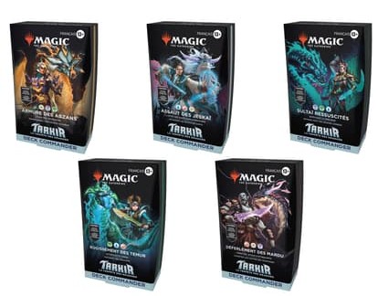 [MagicDeckTarkir] Magic: The Gathering - Assortiment de Decks Commander Tarkir : La Tempête des Dragons (5 Deck Commander) - FR 