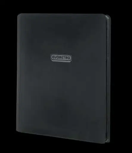 [EVO-2002] EVORETRO - Regular card binder with zipper 3x3 - Black 
