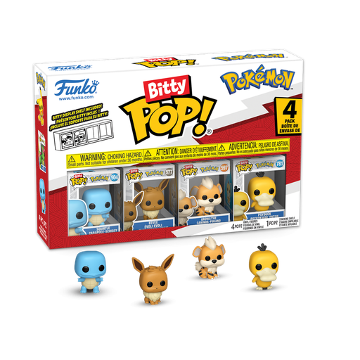 [BittyCarapuce] POKEMON - Bitty Pop 4 Pack 2.5cm - Carapuce 