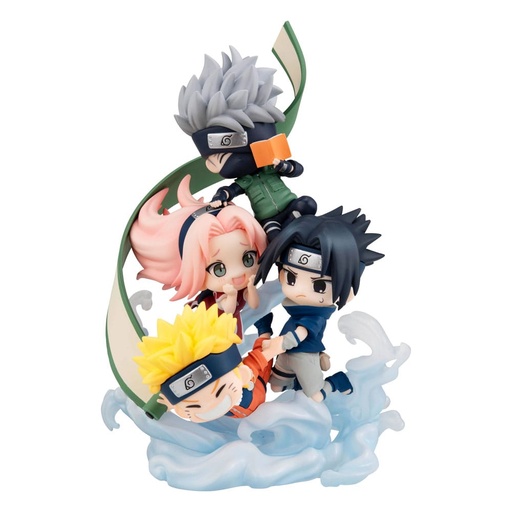 [Team7Figunity] NARUTO SHIPPUDEN - Gather here, Team 7 - Statuette FigUnity 13cm 