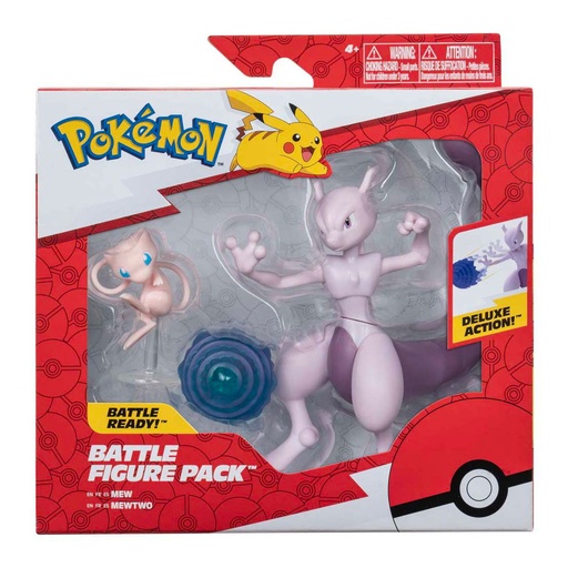 [MewMewtwo2Pack] POKEMON - Mew et Mewtwo - Pack de 2 Figurine