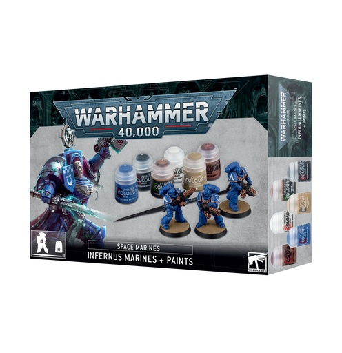 [60-11] 40K - Space Marines - INFER S/M + PAINTS 