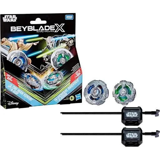 [4-60P/3-80HN] BEYBLADE X - Obi-Wan Kenobi 4-60P & General Grievous 3-80HN 