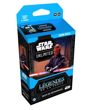 [SWUDeck] Star Wars Unlimited JCC - Deck de Démarrage Légendes de la Force Qui-Gon Jinn ou Darth Maul - FR 