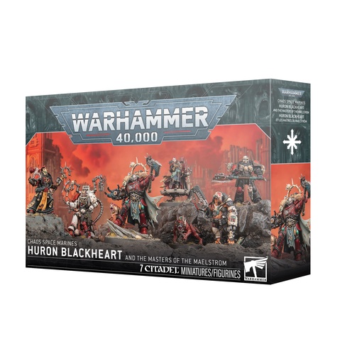 [43-110] 40K -  Chaos Space Marines - Red Corsairs: HURON BLACKHEART + MAÎTRES DU MAELSTRÖM 