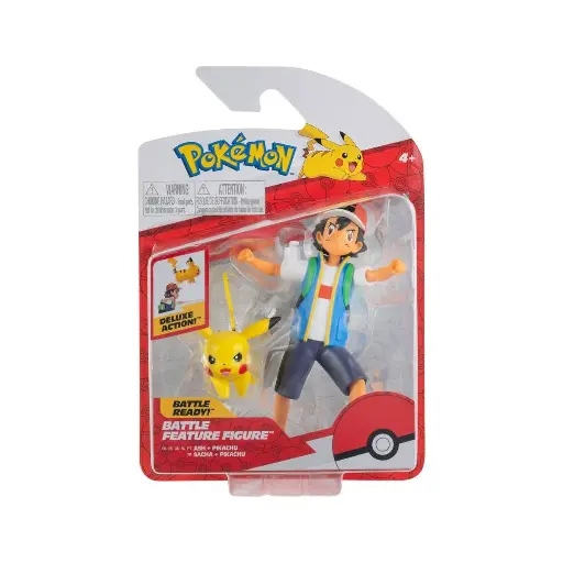 [Sachapikachufig] POKEMON - Sacha et Pikachu - Figurine