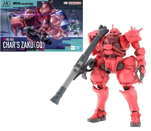 [HGZaku] GUNDAM - HG 1/144 Char's Zaku (GQ) - Model Kit