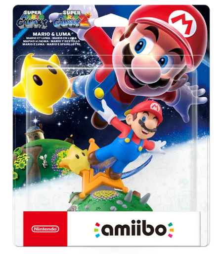 [AmiiboGalaxy] Amiibo Mario et Luma - Super Mario Galaxy Collection 