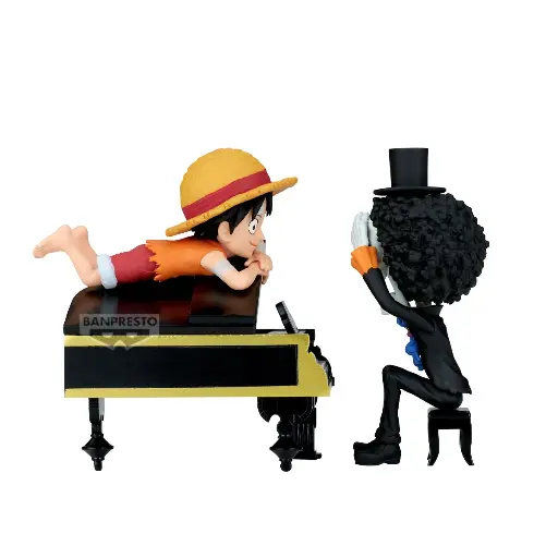 [WCFLuffyBrook] ONE PIECE - Luffy & Brook - Figurine WCF Log Stories 8cm