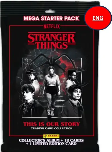 [StrangerThingsPaniniStarterEN] STRANGER THINGS - Panini Starter Pack (1 album +18 TC+ 1 Ed Lim.) - EN