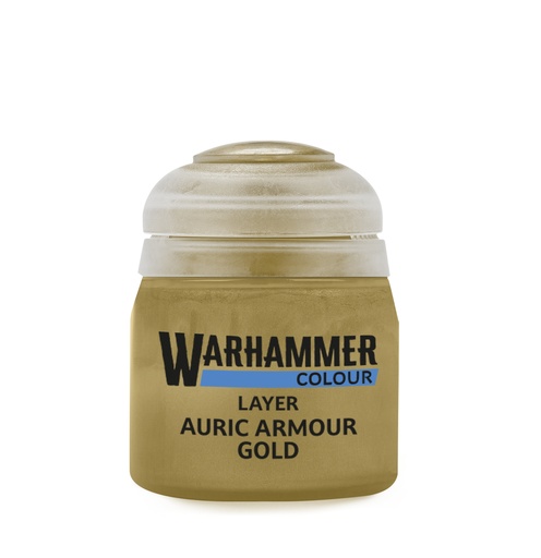 [22-62] Paint - WH Colour - LAYER: AURIC ARMOUR GOLD 12ML ROW X6 